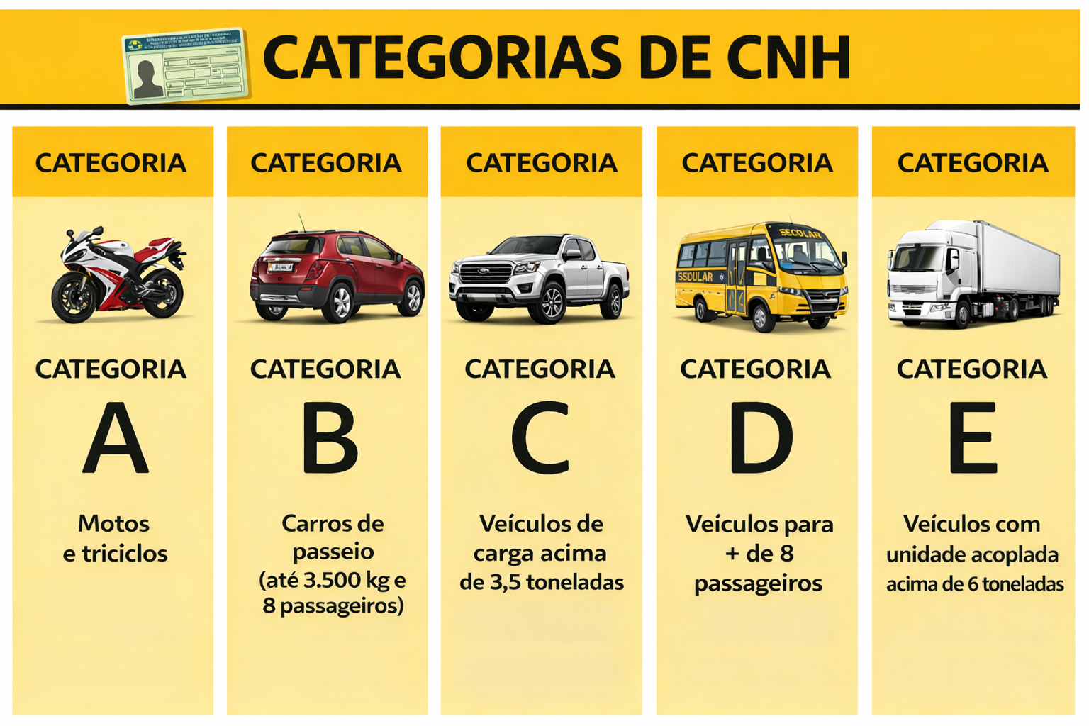 Categorias CNH